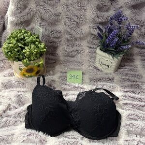 La Senza Elegant Black Lace Bra size 34 C